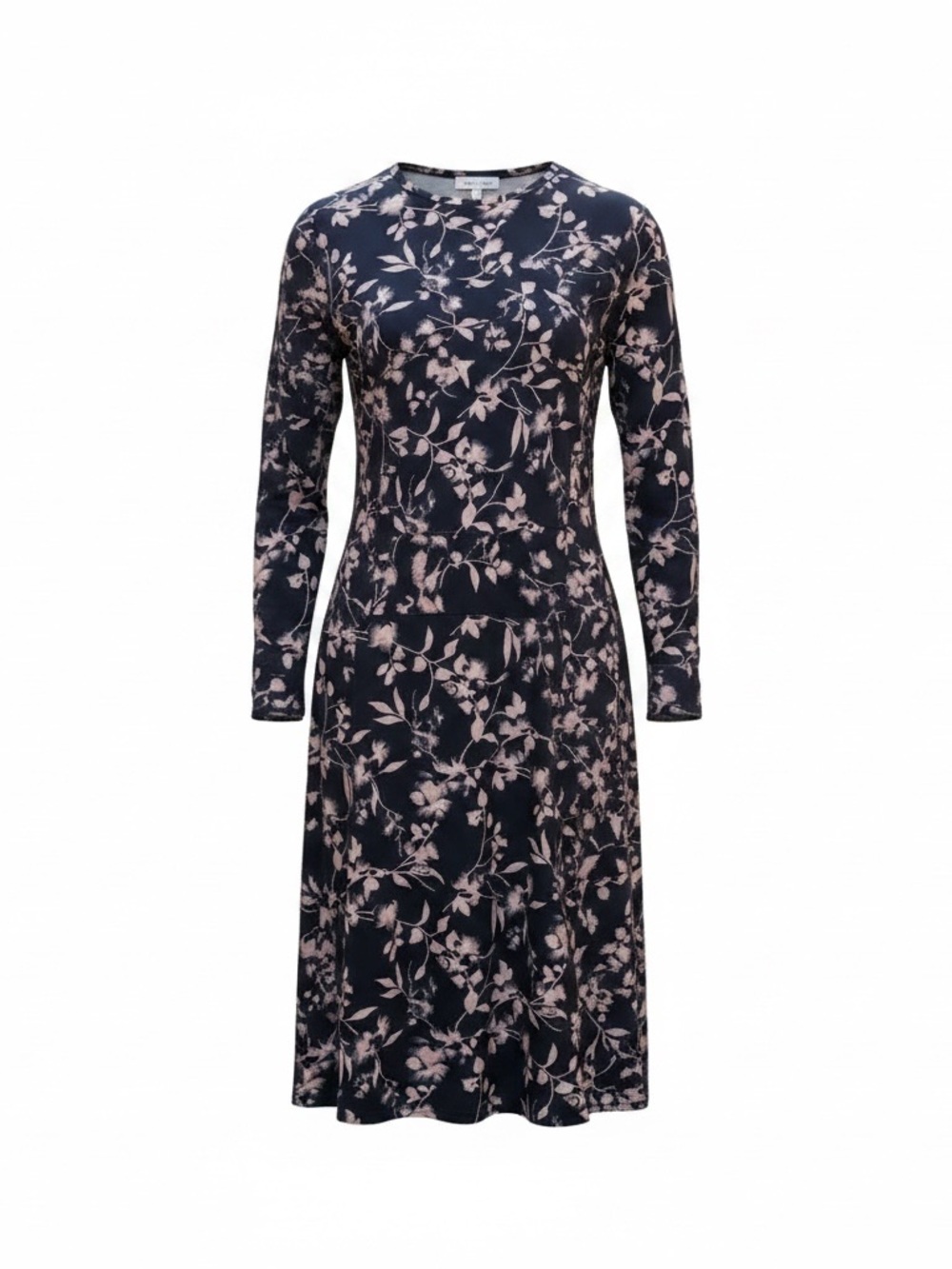 NWT Chicos Passport Blue Floral Midi Dress size 1